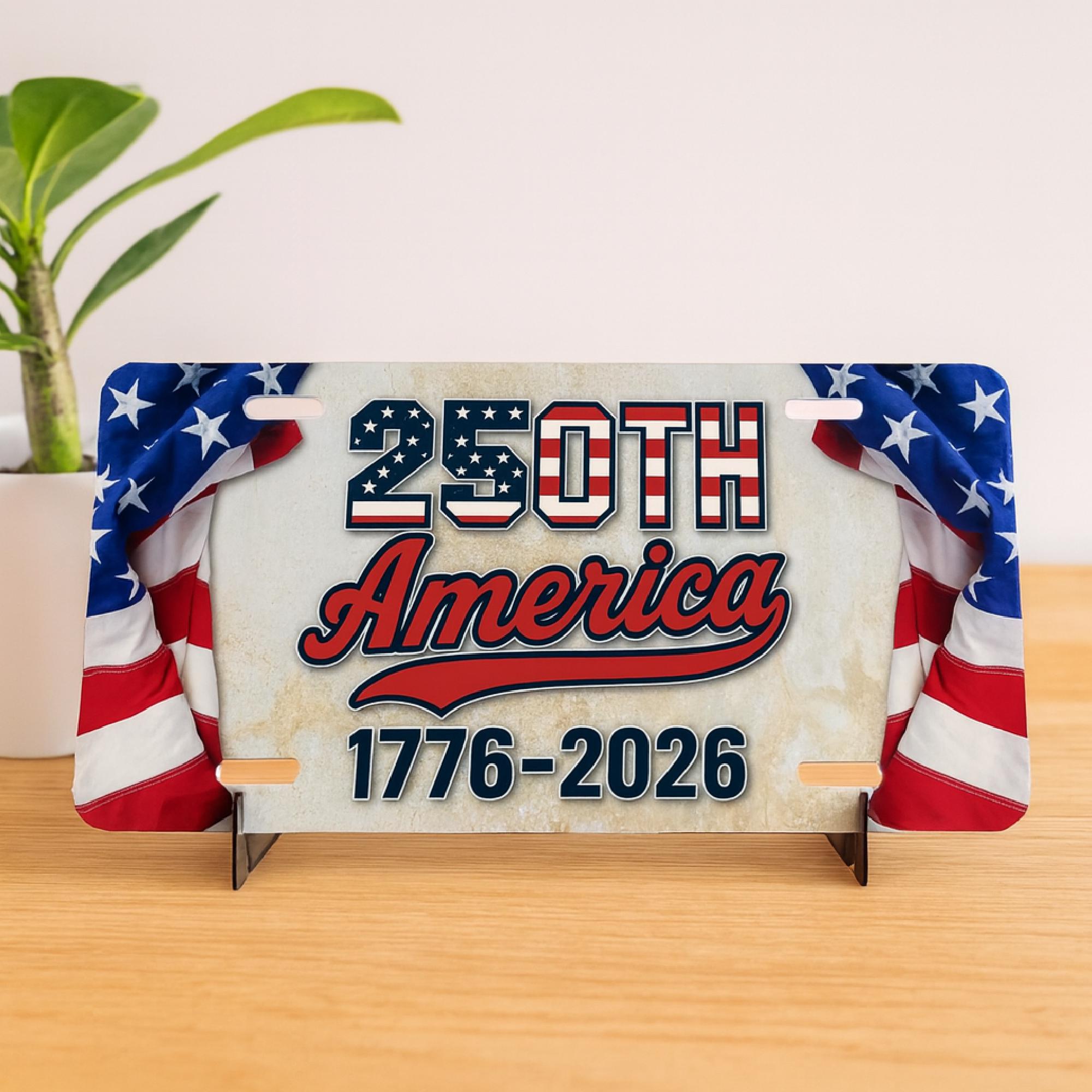 America 250th Anniversary License Plate - Etsy