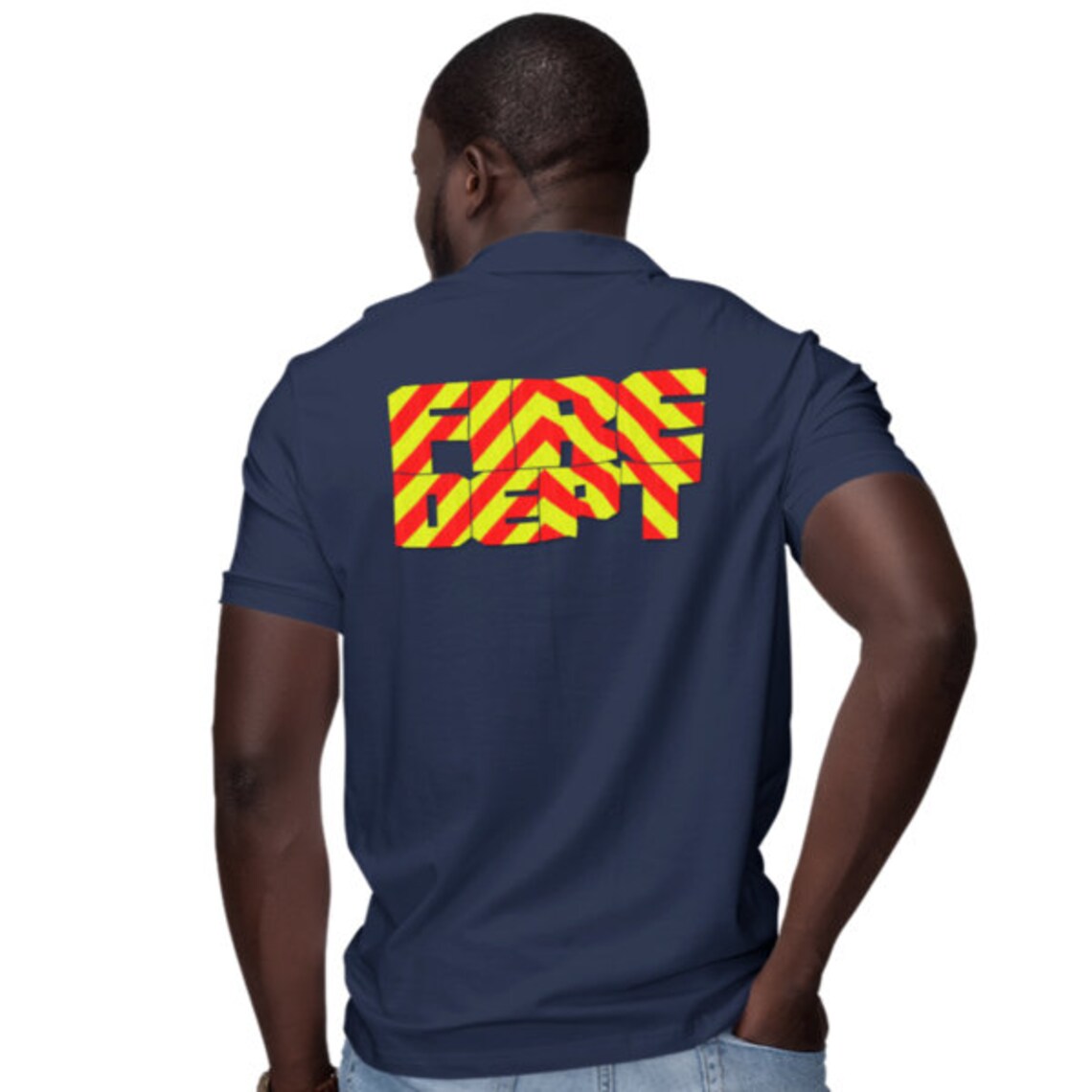 Fire Dept Chevron Station and Duty Unisex Uniform Polo Shirts | Etsy