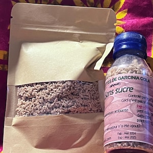 50g 1.7oz Bitter Kola Nut Granulated, No sugar - African Cola nut Granule, Straight from Benin