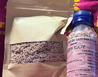 50g 1.7oz Bitter Kola Nut Granulated, No sugar - African Cola nut Granule, Straight from Benin