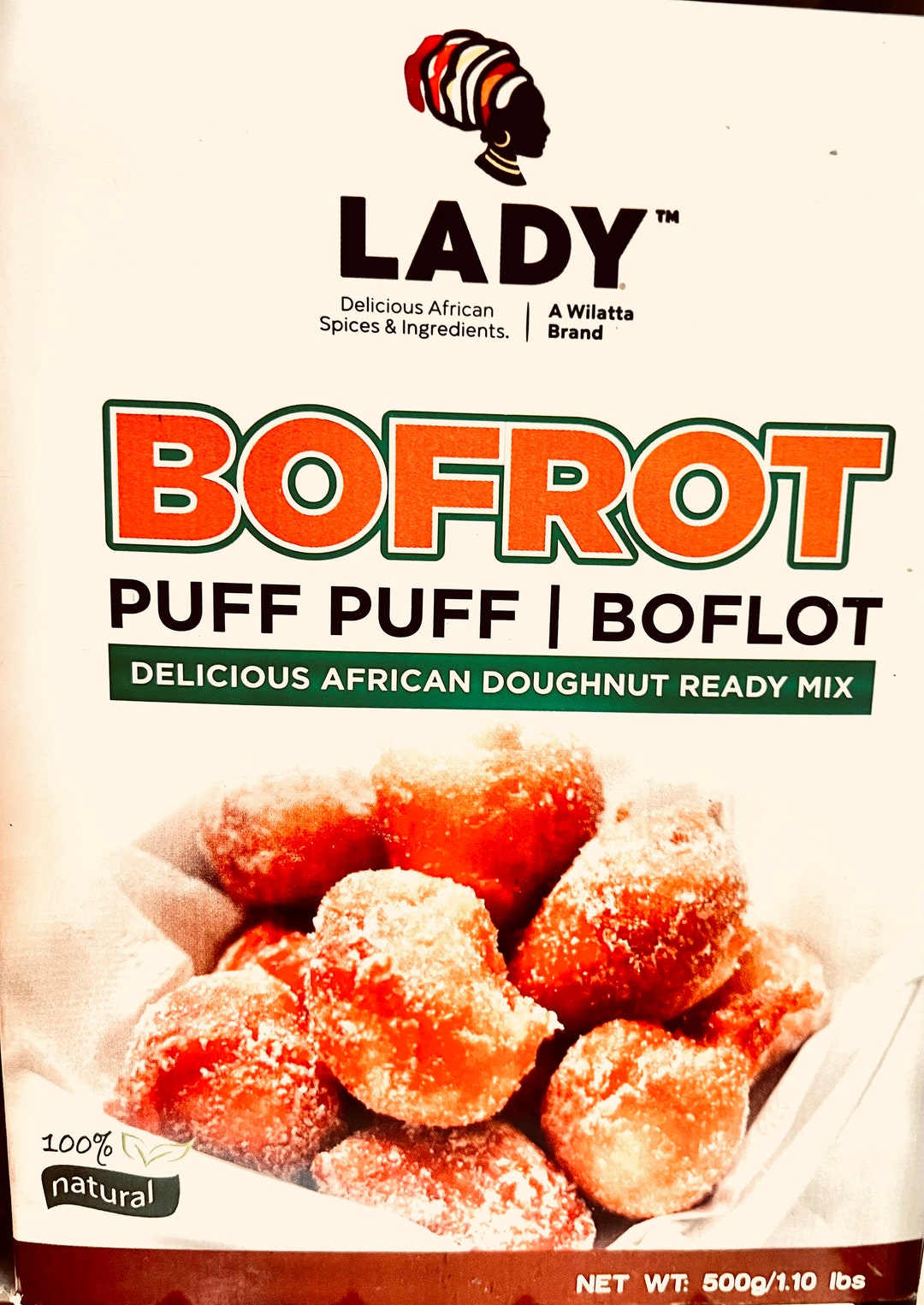 Delicious PUFF PUFF MIX 20 Balls per Container West African Doughnut