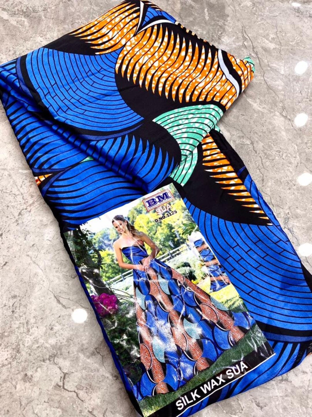 Silk Wax African Print Fabric. African Silk Stretch Fabric 6 Etsy