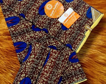 Tissus Wax Africains Moins Cher,  Livraison Gratuite, Classic Wax Prints Cotton Fabric for African Fashion and Decor, 6 and 12 Yards