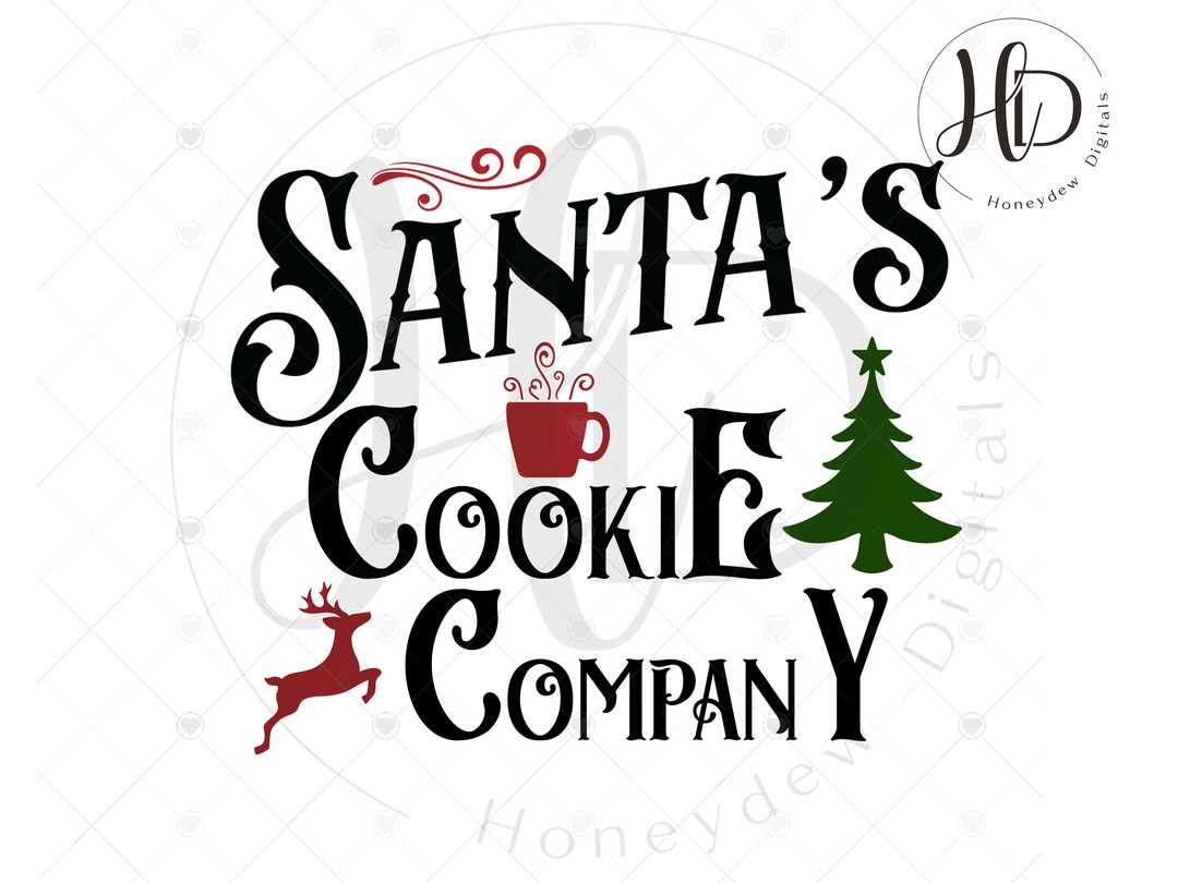 Santa Cookie SVG, Cricut SVG, Silhouette SVG, Christmas Sublimation Png