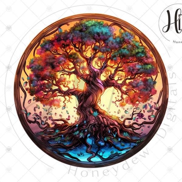 Tree of Life Sublimation Designs, Watercolor Tree of Life Clipart, Celtic Tree of Life Sublimation Prints, Heat Press, Digital Download