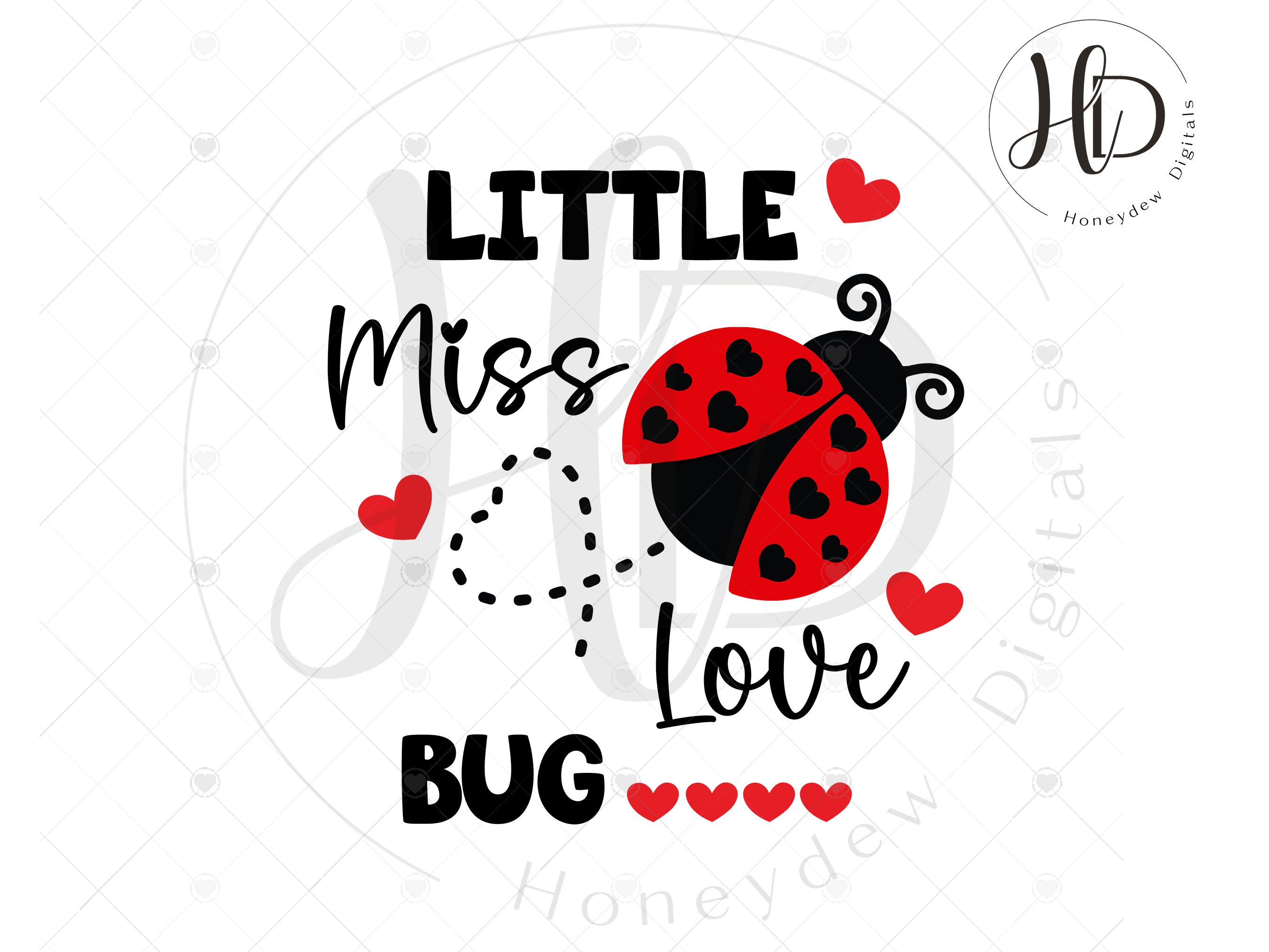 Little Miss Love Bug SVG Bundle, Cricut Cut File, Kids Valentine Shirt ...
