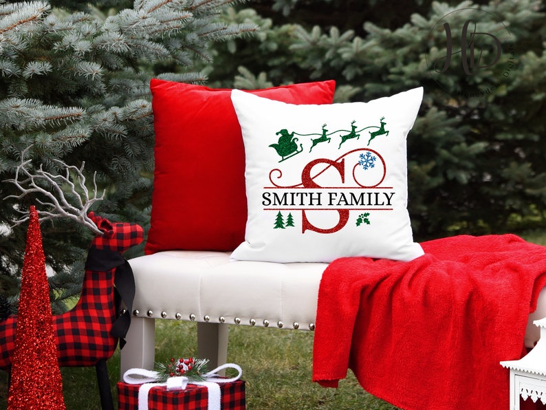 Santa Split Svg Christmas Monogram SVG Bundle, Cut Files for Cricut & Silhouette, Santa ...