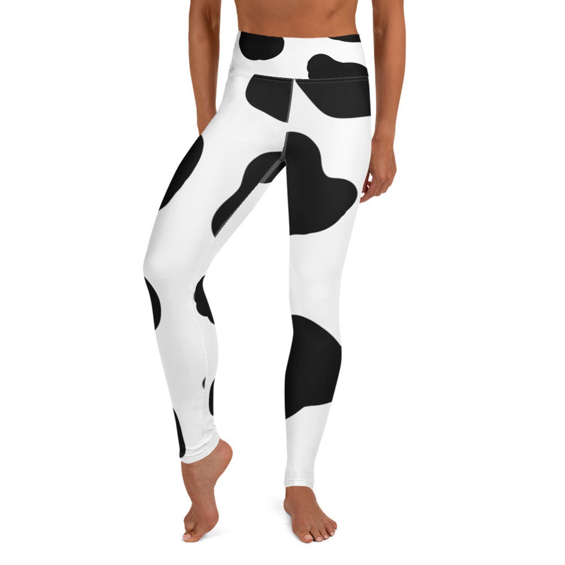 Y2k Cow Print Yoga Leggings Workout clothes workout outfit Etsy