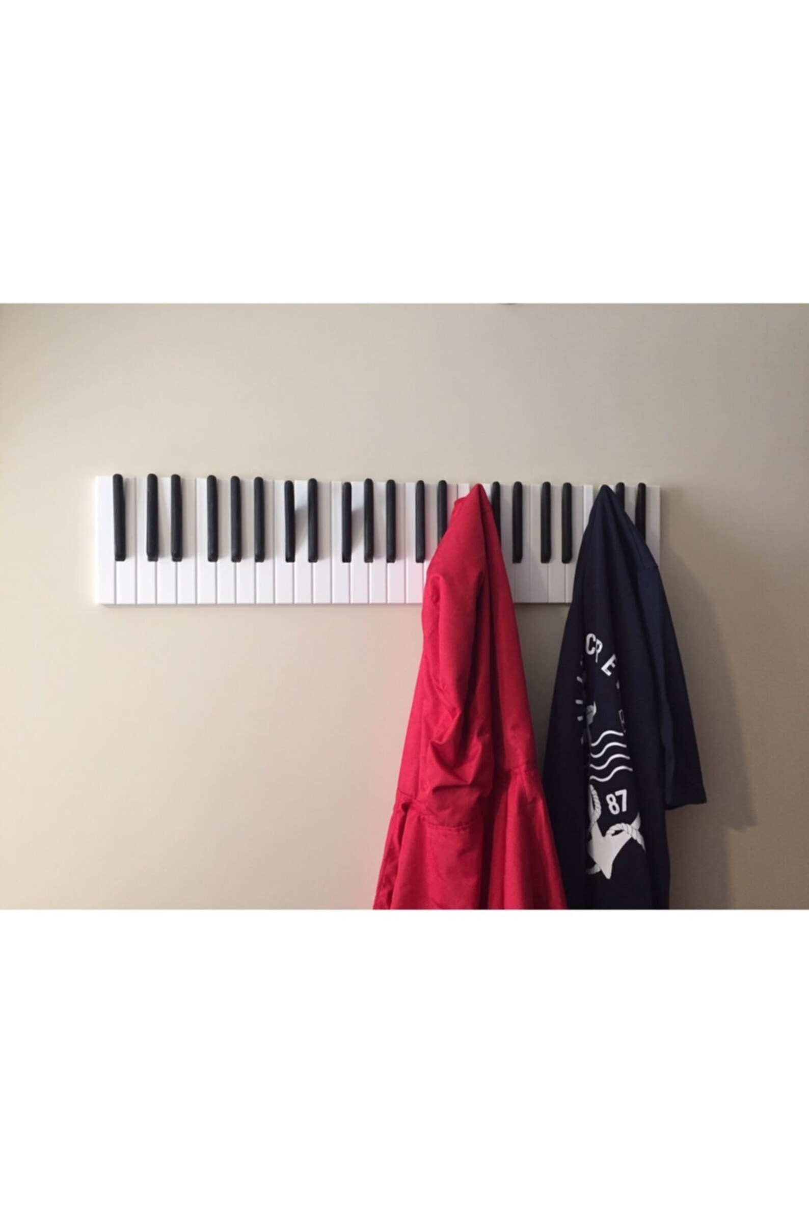 Piano Wooden Coat Racks Wall Hanging Hanger Decoration Etsy