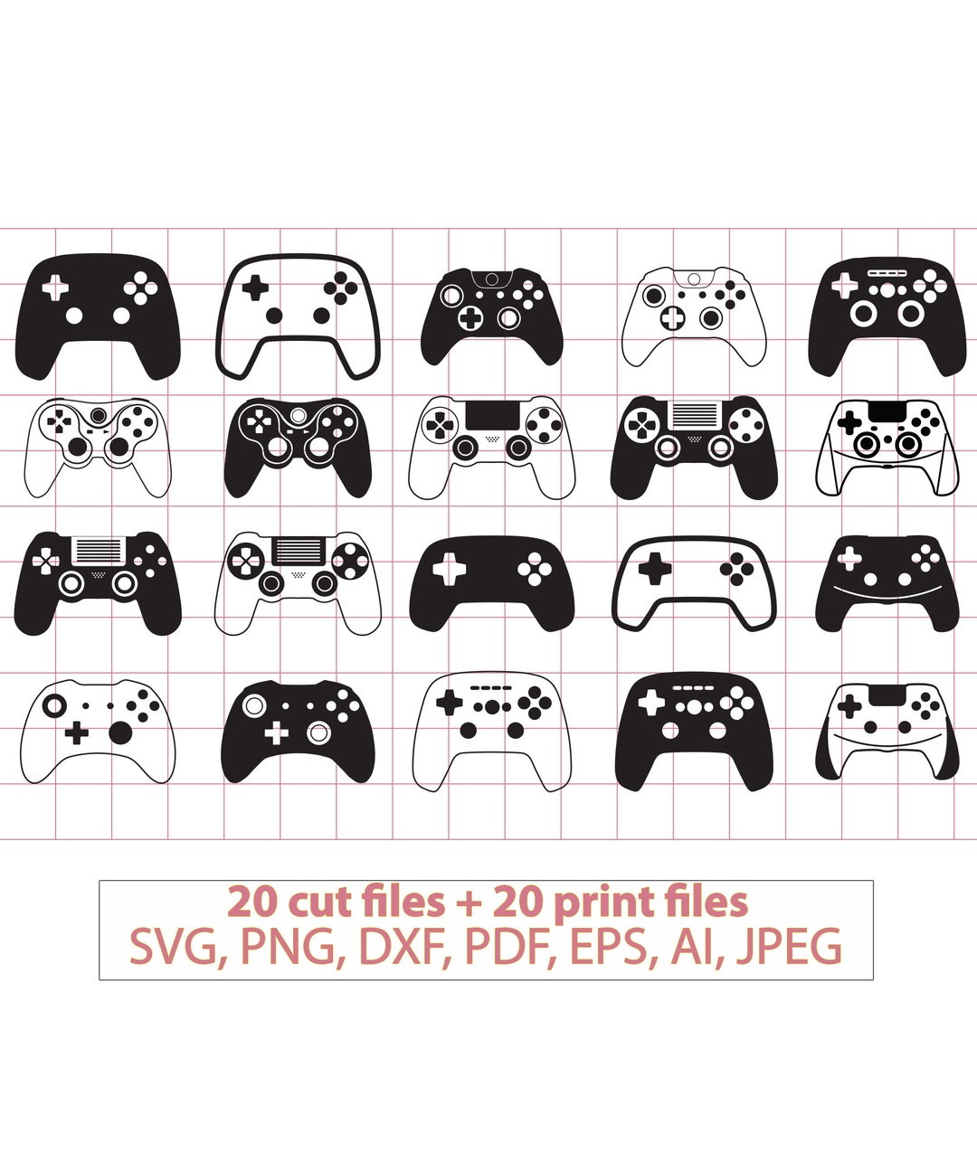 Game Controller Svg, Xbox Controller Svg, Ps4, Playstation Gamepad, Ps5