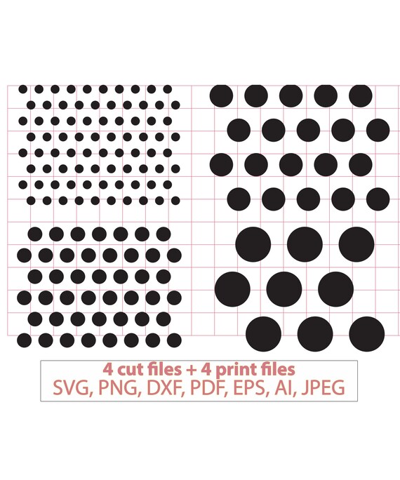 Polka Dot Svg Polka Dots Patterns Svg Polka Dot Textures Etsy
