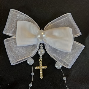 Holy communion hair bow