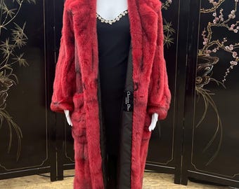 Christian Dior Fourrure Vintage Full Length Double Button Front