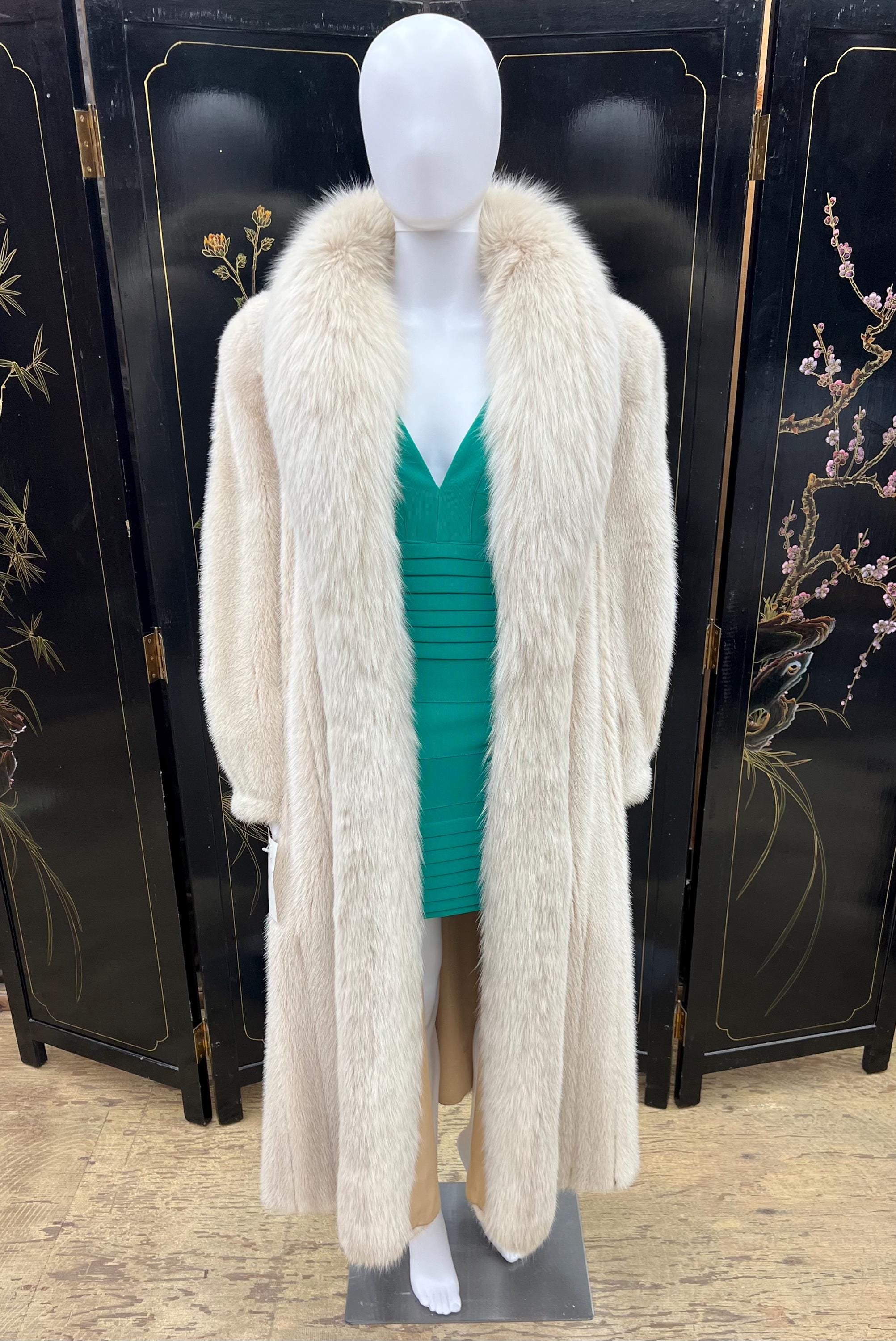 Dynasty Style Vintage Ceresnie Offen Full Length Blush Mink Coat