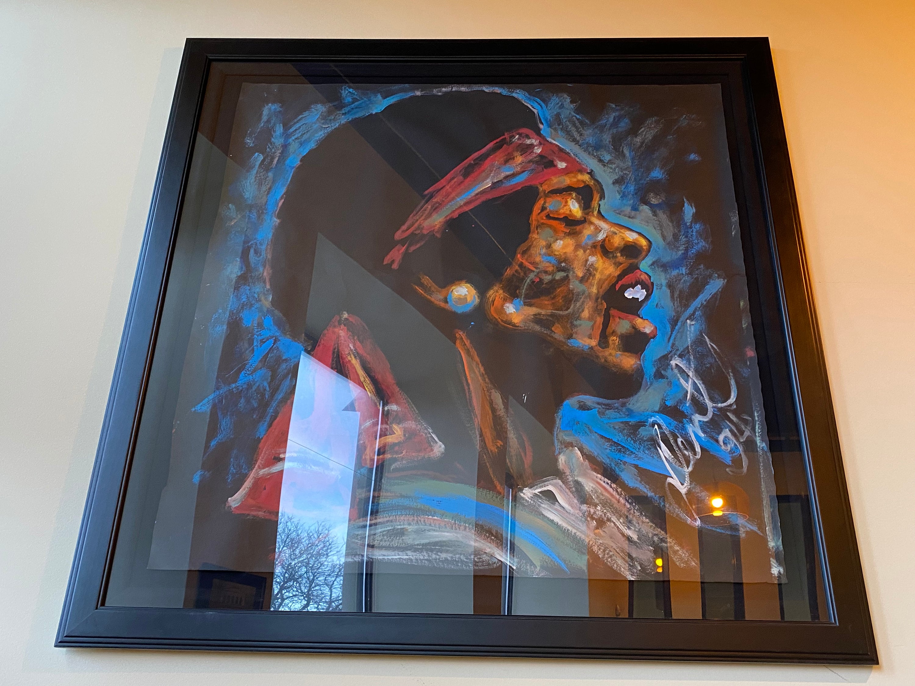 One of A Kind Original Acrylic on Paper Painting Painted and