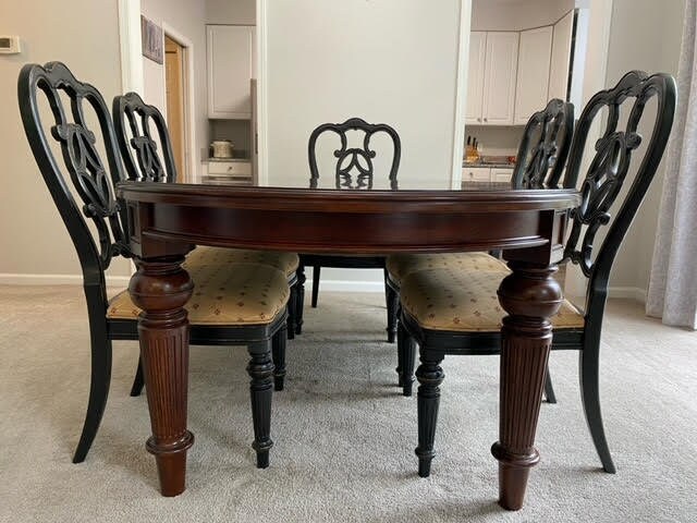 Thomasville Furniture Modern Dining Table and 6 Chairs - Etsy