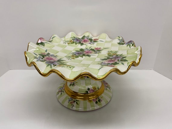 Mackenzie childs cake plate hot sale