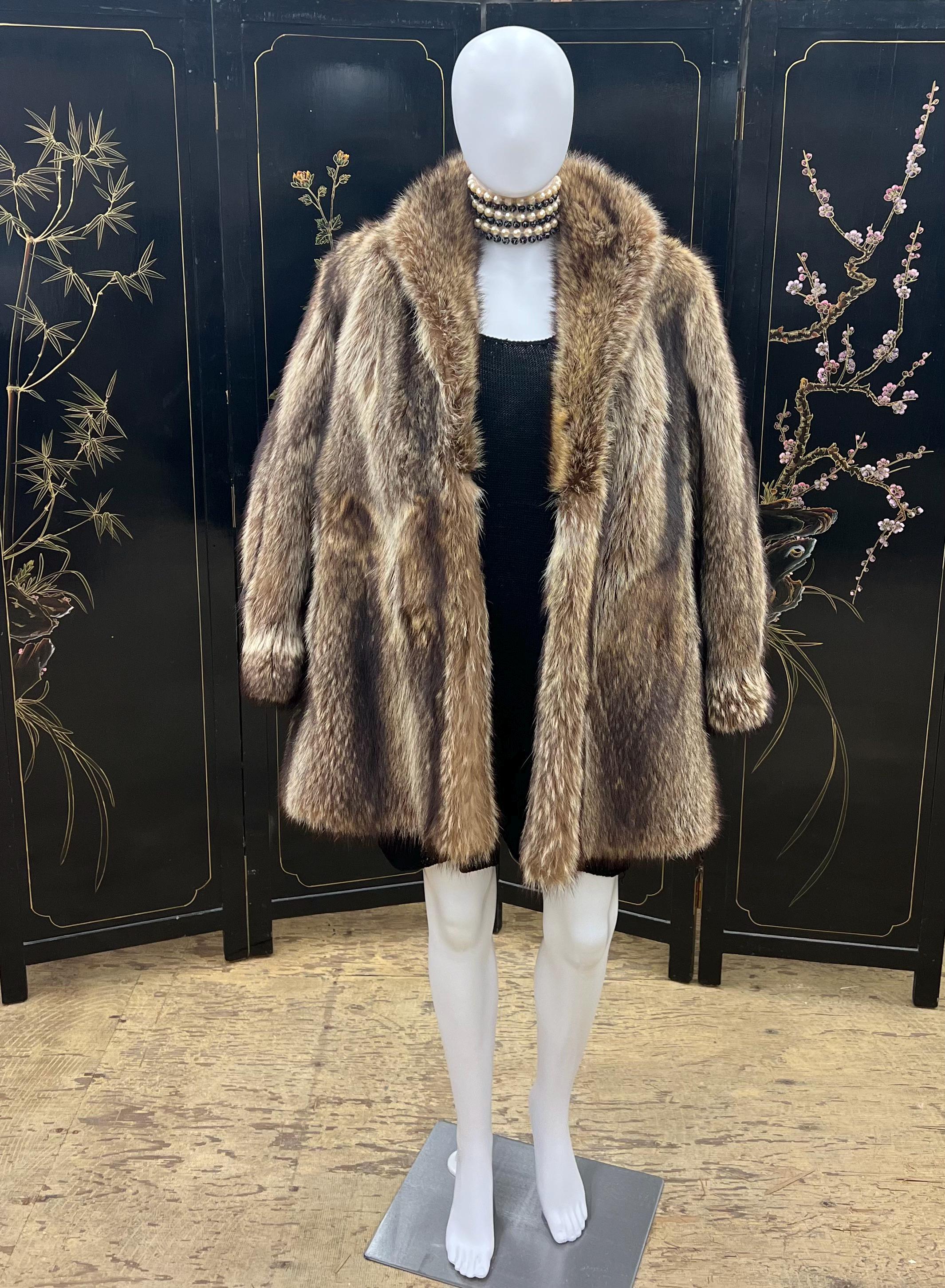 完売 MANOF CURLY FUR COCCON COAT