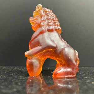 DAUM Squisito Pate De Verre Foo Cane