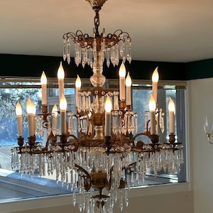 Antique Brass Chandelier