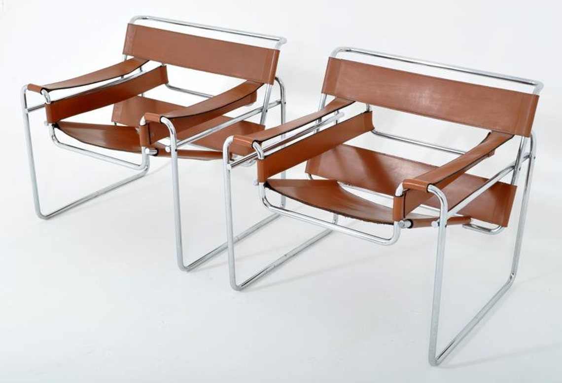 Par de sillas vintage estilo Wassily Etsy