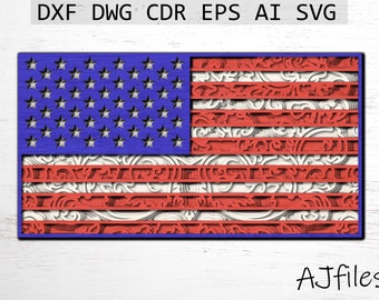 Download Mandala Usa Flag Etsy