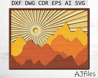 Download Sunset Mandala Svg Etsy