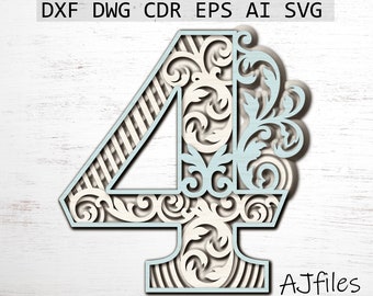 Download Free 110 Multilayered Svg Alphabets Svg Letter J Svg Etsy SVG Cut Files