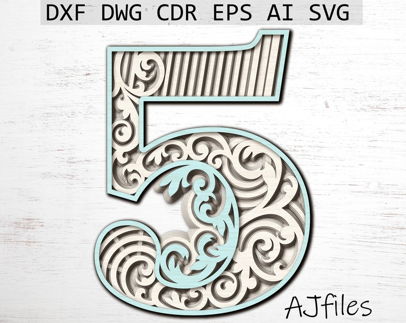Download 3d Letters Svg Numbers Svg For Cricut Alphabet Letters Svg Laser Cut Mandala Number Digital File Download 3d Numbers Layered Number 5 Art Collectibles Digital Perlamed Pl