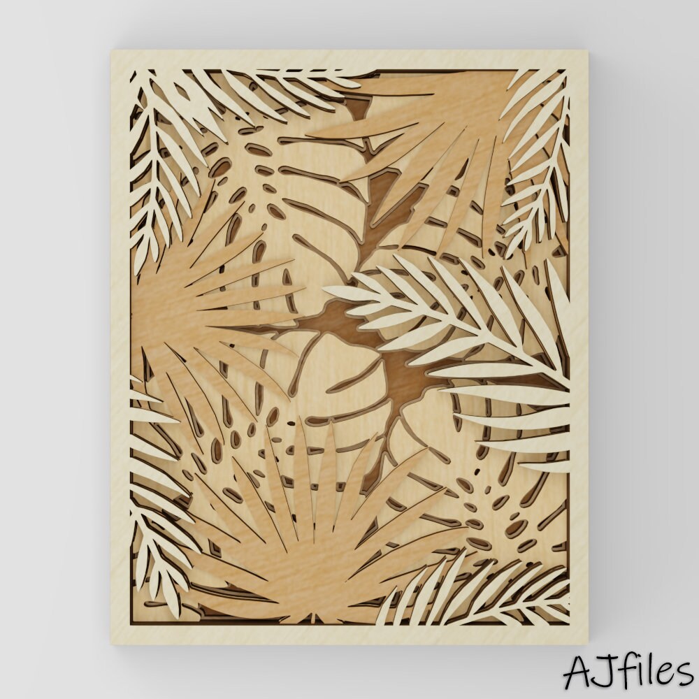 Tropical Leaves Svg Laser Cut File Beach Decor Tropical Etsy Tropical Leaves Svg Laser Cut File Beach Decor Tropical Etsy