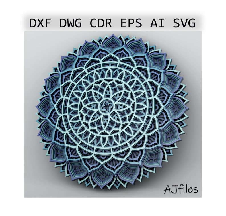 Free Free 215 3D Mandala Cricut SVG PNG EPS DXF File