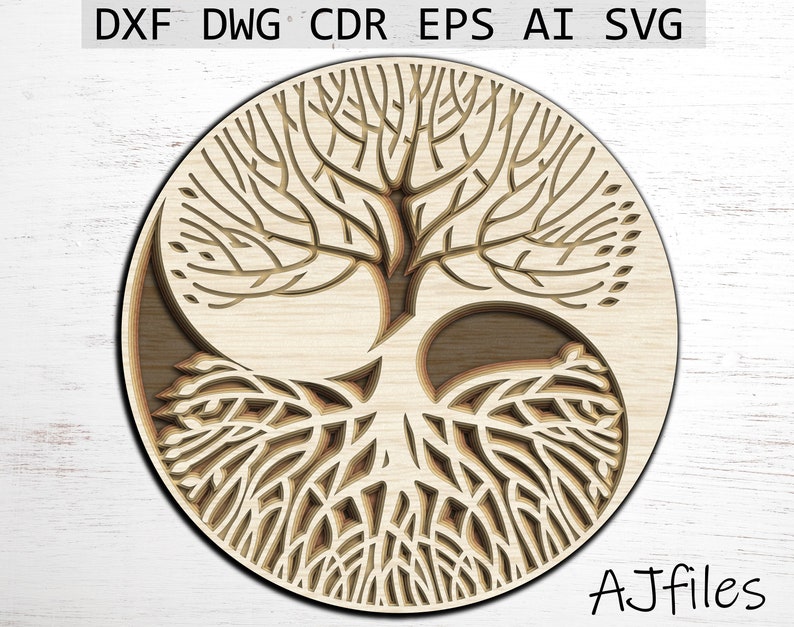 Download Mandala Digital File Cut Files For Cricut Multilayer File Yin Yang Tree Svg Tree Svg Tree With Roots Svg Mandala Svg Laser Cut File Digital Drawing Illustration Shamsaco Ir