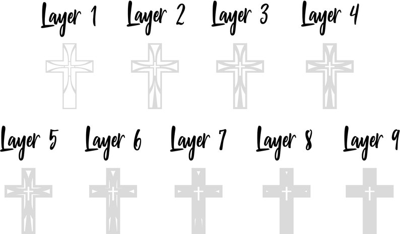 Download Free Layered Cross Mandala Svg Project - Layered SVG Cut File