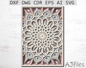 Multilayer Mandala Laser Cut File: DIY Home Decor (Digital Download)