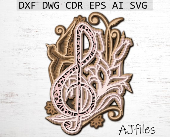 Download Laser Cut File Mandala File Music Svg Layered Mandala 3d Treble Clef Layered Treble Clef Svg Mandala Svg Files For Cricut 3d Art Collectibles Digital Kromasol Com