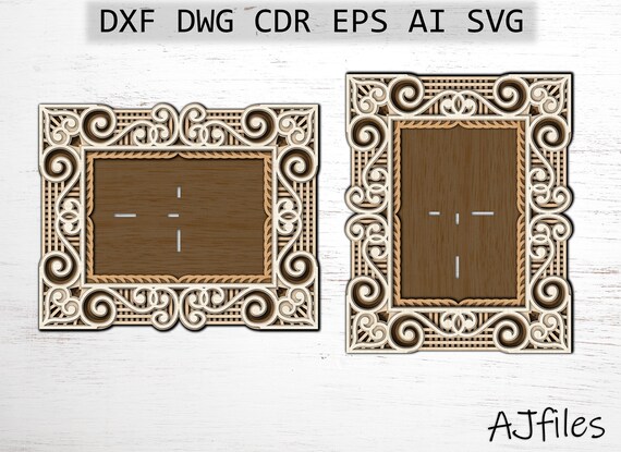 Download 3d Photo Frame Svg Layered Mandala Svg Laser Cut File Etsy