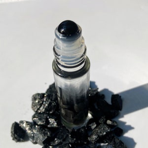 Tourmaline | Palo Santo | Crystal Infused Essential Oil with Gemstone Roller Ball