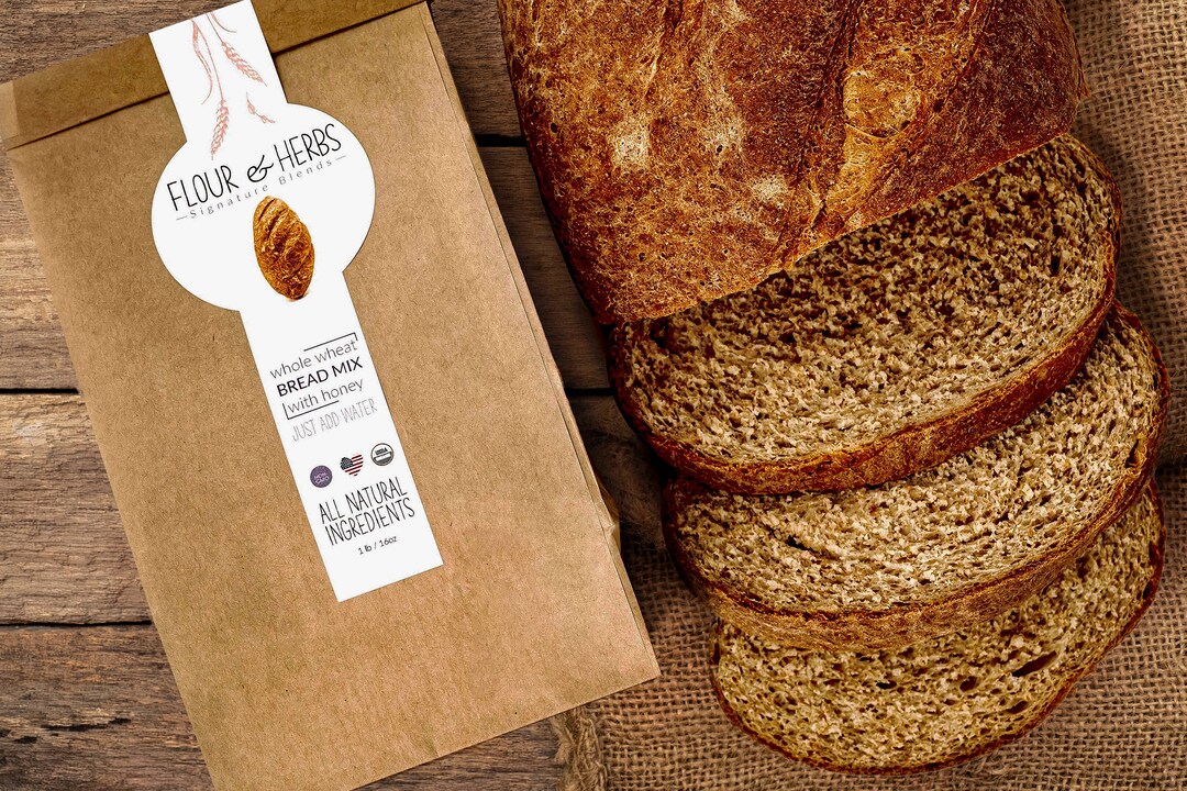 Whole Wheat Bread Mix With Honey, Bread Mix, Sandwich Bread, Whole