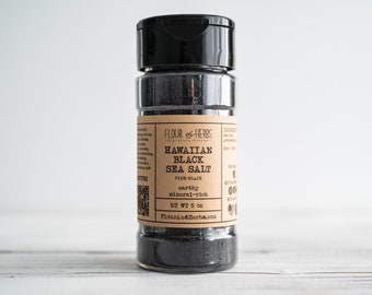 Hawaiian Black Salt, Sea Salt, Black Hawaiian Salt, Activated Charcoal, Hawaiian Sea Salt, Finishing Salt, Enhance Your Dishes