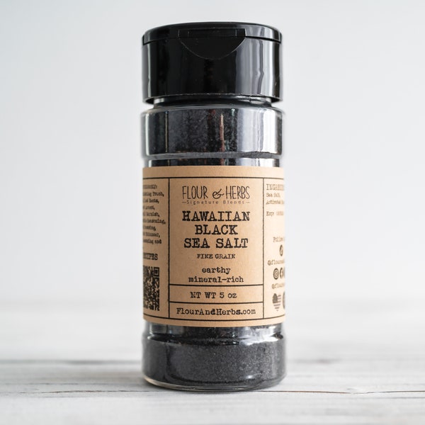 Hawaiian Black Salt, Sea Salt, Black Hawaiian Salt, Activated Charcoal, Hawaiian Sea Salt, Finishing Salt, Enhance Your Dishes