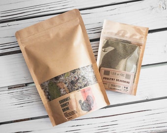 Turkey Spice Kit, Turkey Brine, Poultry Rub, Chicken Spice, Thanksgiving Dinner, Spice for Turkey, Chicken Herbs, Turkey Herbs, Spices