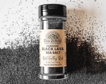 Hawaiian Black Lava Sea Salt | Bold, Earthy, Rich Gourmet Salt | Perfect for Grilling & Finishing