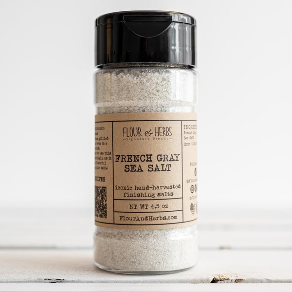 French Gray Sea Salt, ORGANIC Sea Salt, French Salt, Gray Salt, Gourmet Salt, Sea Salt, Premium Sea Salt, Holiday Gift