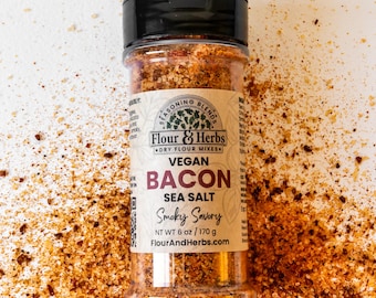 Bacon Sea Salt - VEGAN | Smoky and Savory Gourmet Salt for Grilling, Roasting & Finishing