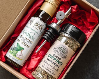 Olive Oil & Seasoning Box - Customizable - Gift Box - NEW