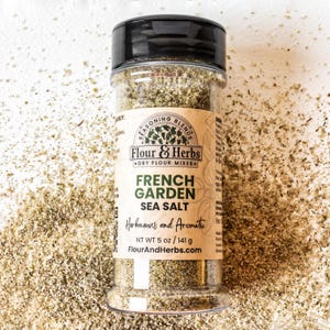 French Garden Sea Salt | Herbaceous and Fresh Gourmet Salt for Cooking, Grilling & Finishing