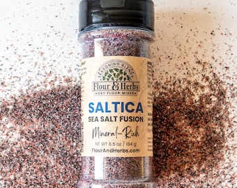 SALTICA Mineral-Rich Sea Salt Blend: Volcanic Clay & Activated Charcoal