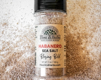 Habanero Sea Salt | Spicy and Fiery Gourmet Salt for Grilling, Roasting & Finishing