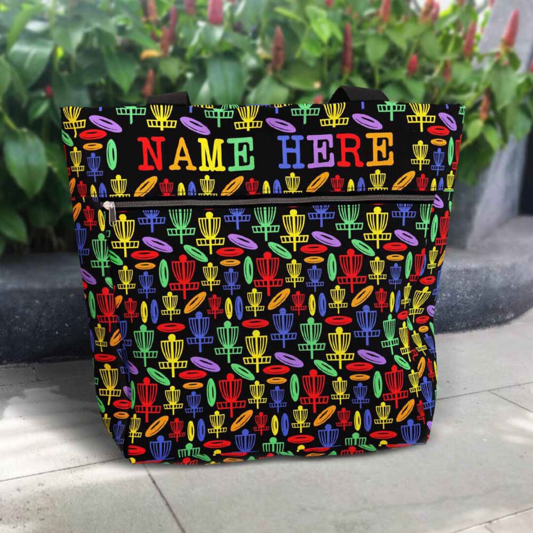 Disc Golf Tote Bag for Women. Tote Bag Aesthetic. Tote Bag With Pockets