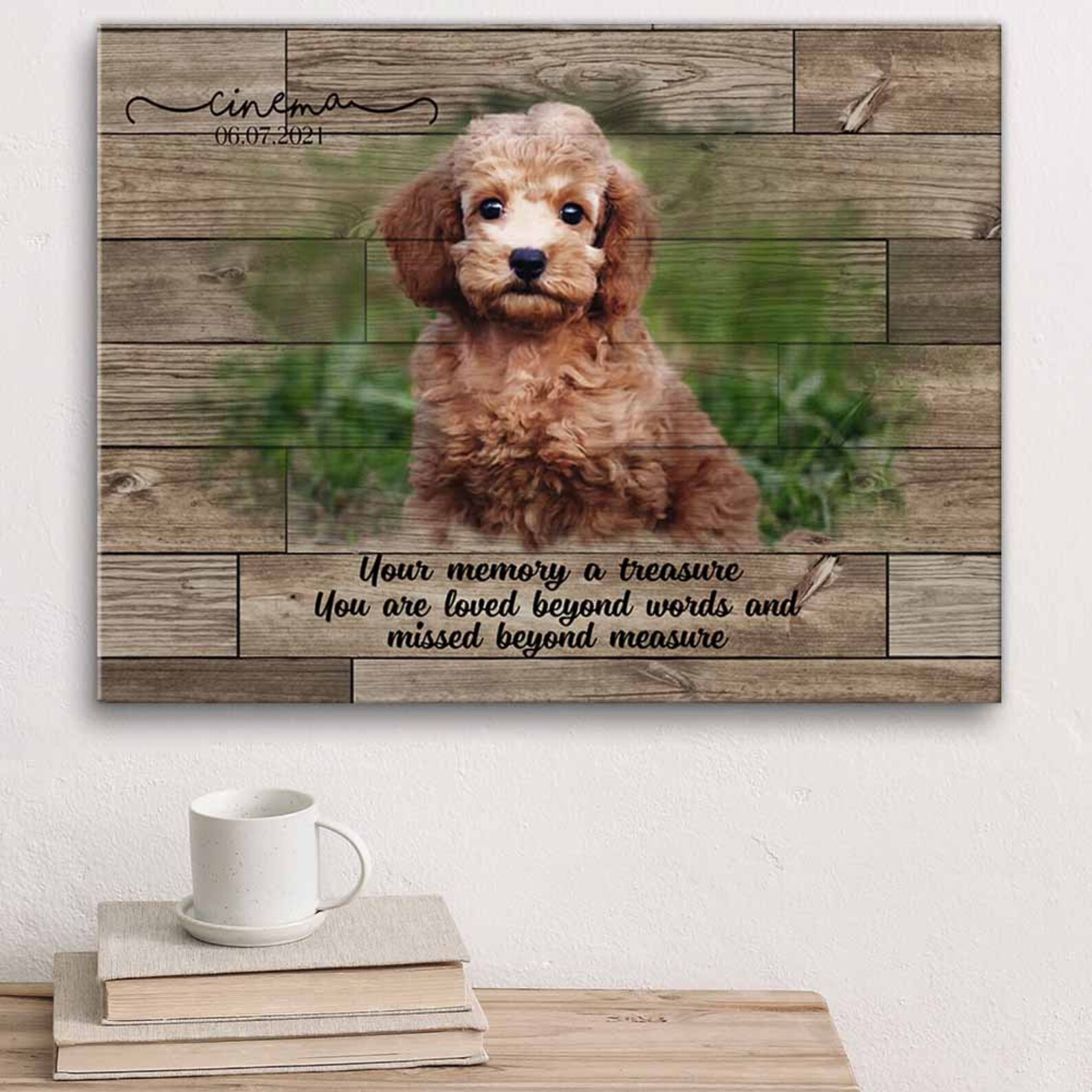 Custom Dog Passing Gift. Personalized Dog Memorial Gift. Dog Etsy